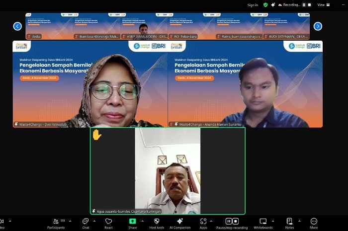 BRI Gelar Pelatihan Optimalisasi Pengelolaan Sampah Bernilai Ekonomi Berbasis Masyarakat. (Dok. Bank BRI)