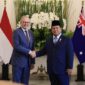 Presiden Prabowo Subianto menyambut tamu negara Perdana Menteri Australia, Anthony Albanese. (Dok. Tim Media Prabowo)