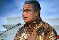 Perry Warjiyo menyampaikan arah kebijakan suku bunga BI di tengah dinamika global. (Dok. Setkab.go.id)