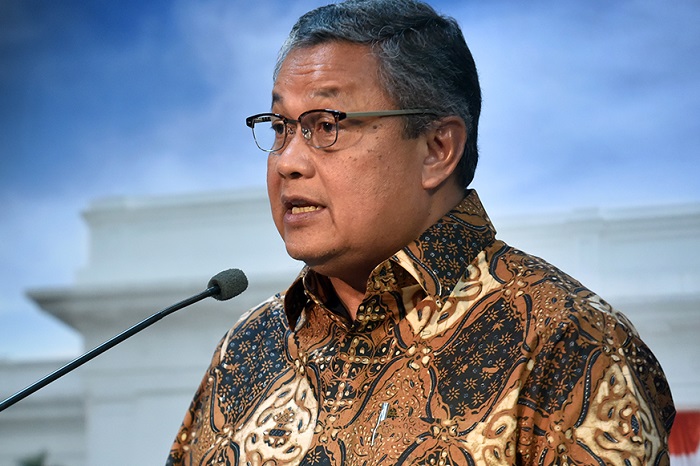 Perry Warjiyo menyampaikan arah kebijakan suku bunga BI di tengah dinamika global. (Dok. Setkab.go.id)