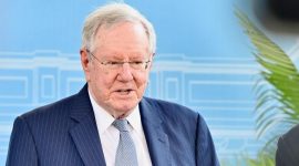 kunjungan Chairman dan Editor in Chief Forbes, Steve Forbes, di Istana Negara. (DFacebook.com @setkab RI)

