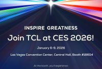 TCL to Display the Future with Advanced Visual Innovations and AI-Powered Product Portfolio at CES 2026