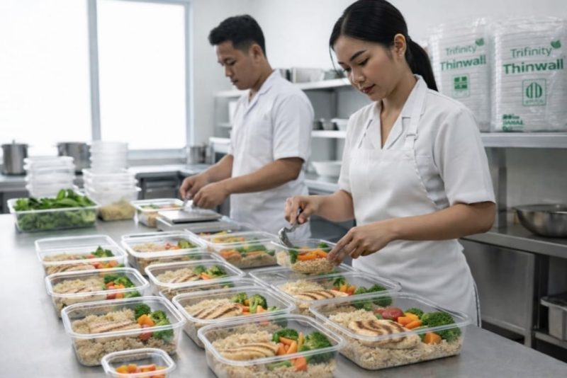 Takaran kalori jadi lebih akurat! 🥗✨ Dengan wadah Trifinity yang punya ukuran presisi dan konsisten, bisnis katering dietmu jadi makin profesional. Sudah microwave safe juga, lho, jadi praktis buat pelanggan menghangatkan makanan.